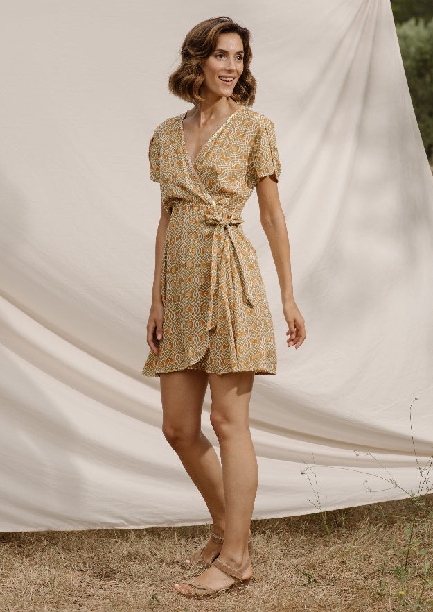 Lalita Mini Dress Siempre Print Boho Clothes Wholesale Hippy Chick Ibiza Wholesale