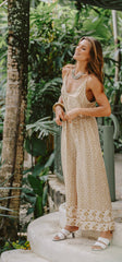 Yani Long Jumpsuit // Nomad Border Print