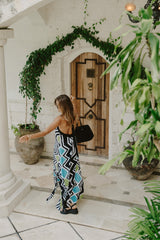 Gala Long Dress // Cosmic Bloom Print