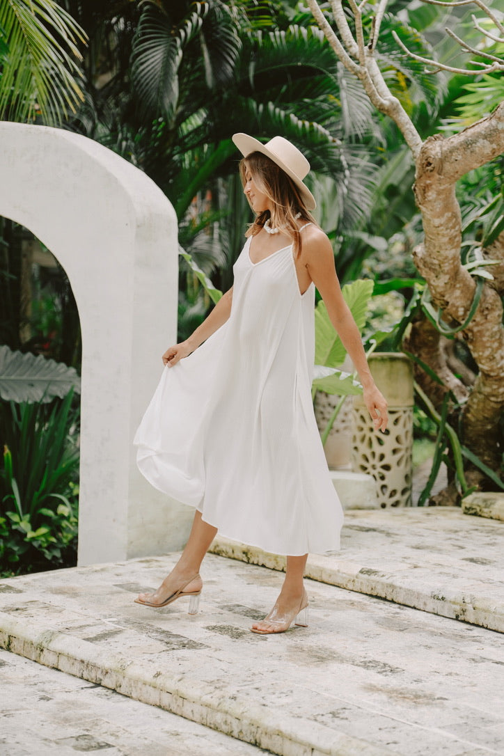 Nina Long Dress // New Moon Plain