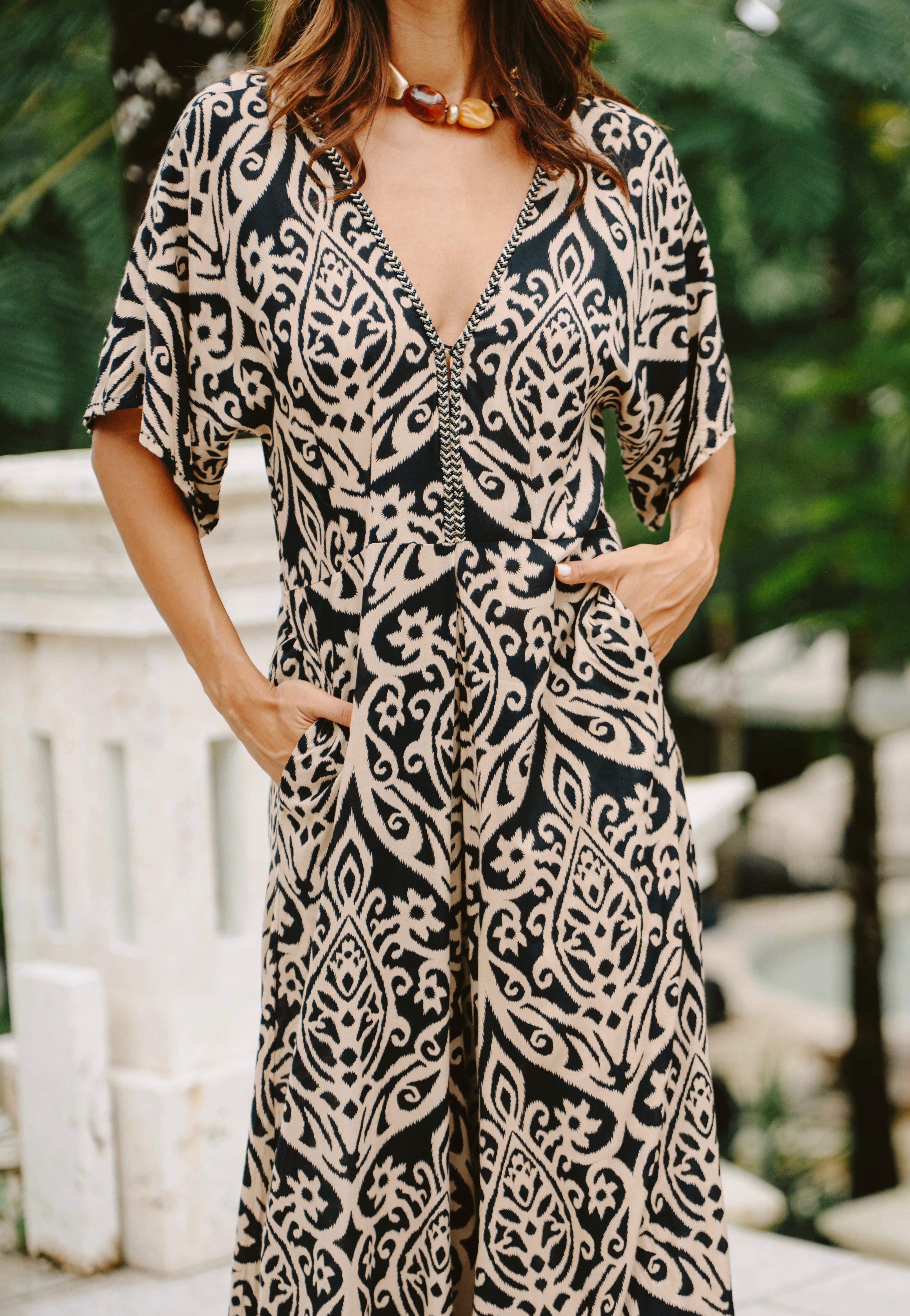 Paz Long Jumpsuit // Ocean Fade Tie Dye