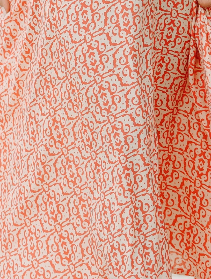 Rain Top // Nomad Border Print