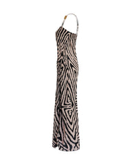 Ro Long Dress // Tribal Moon Print