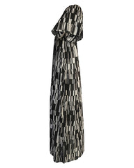Luna Long Dress // Star Matrix Print