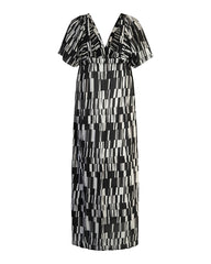 Luna Long Dress // Star Matrix Print