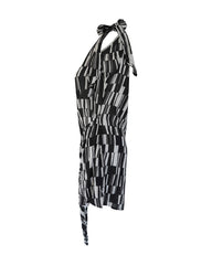 Kira Short Dress // Star Matrix Print