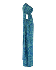 Sage Long Dress // Mystic Heart Print