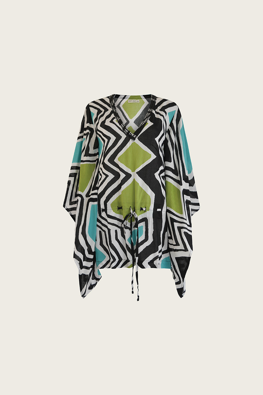 Nala Short Kaftan // Cosmic Bloom Print