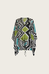Nala Short Kaftan // Cosmic Bloom Print