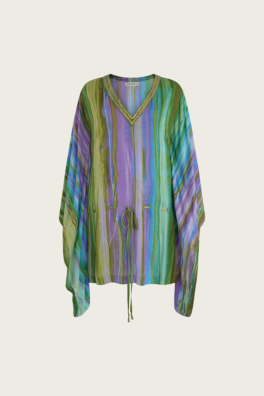 Zari Short kaftan // Eclipse Fade Tie Dye