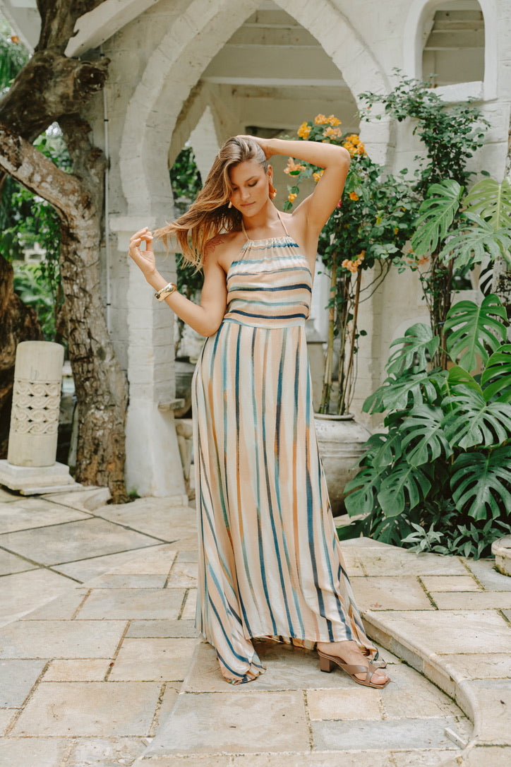 Vale Long Dress // Terra Flow Tie Dye