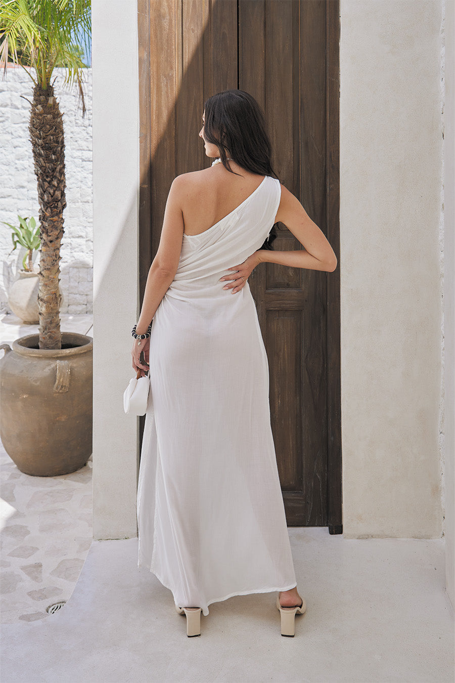 EVENGELINE LONG DRESS // SOLID COLOR CLASSIC BEADWORK