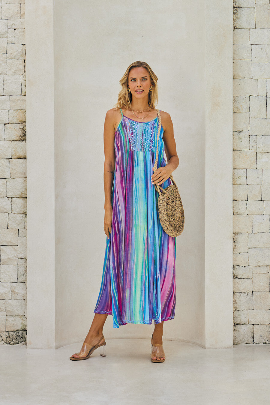 PANTHEON LONG DRESS // ETHEREAL TIE DYE