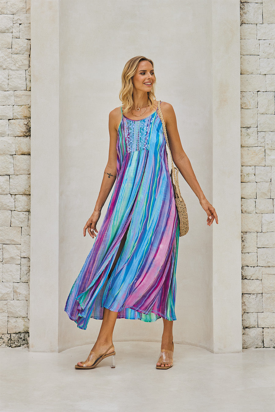 PANTHEON LONG DRESS // ETHEREAL TIE DYE