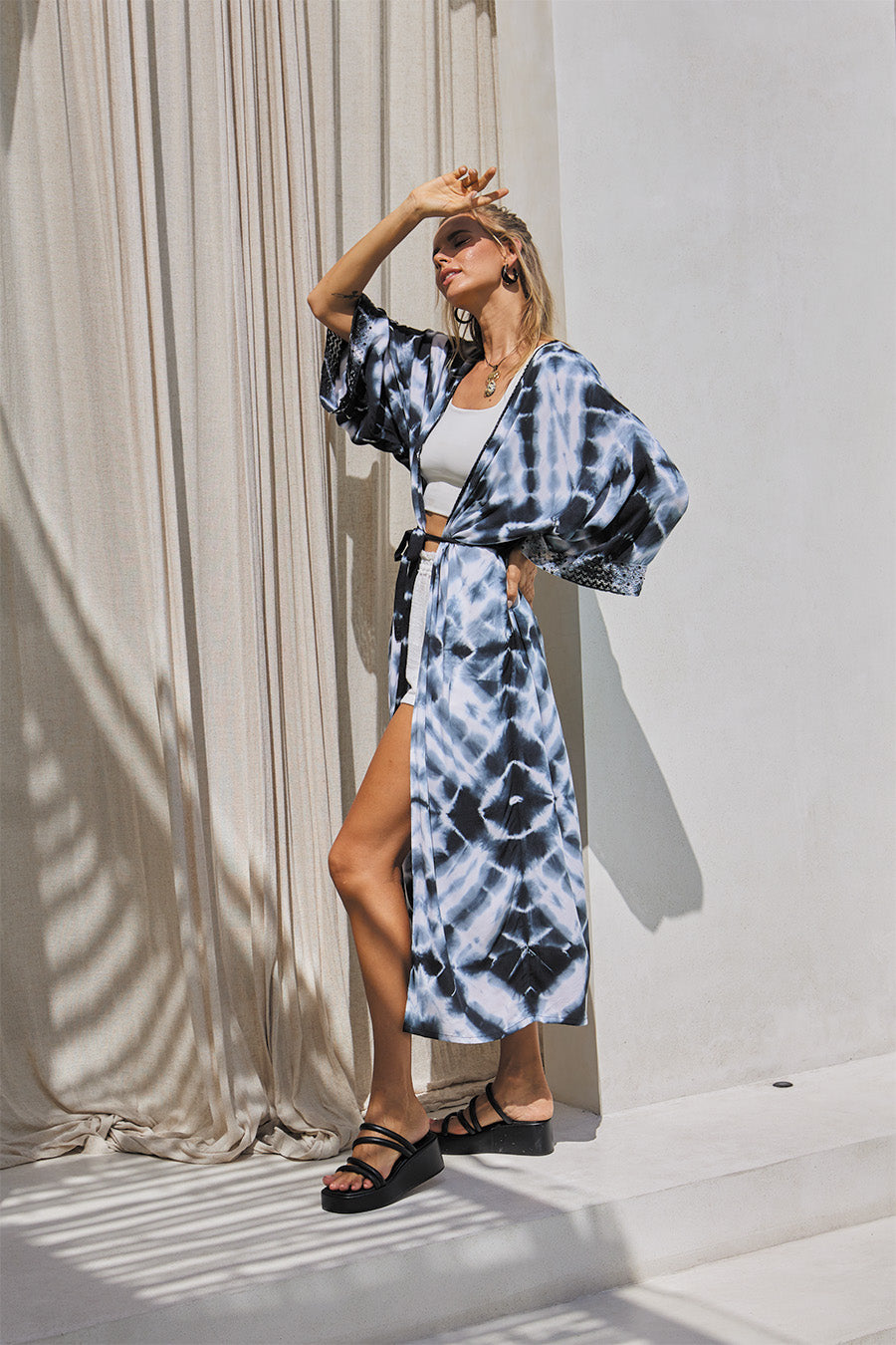 GYPSY KIMONO  & TOP // ABSTRACT BUBBLE TIE DYE