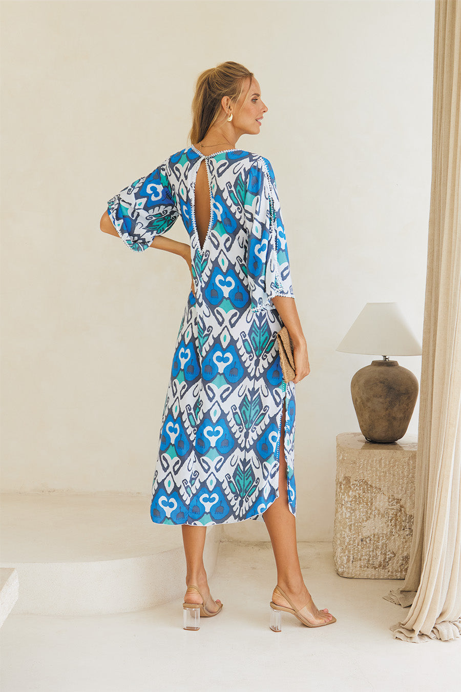 LUXURIA LONG KAFTAN // KALEIDOSCOPIC PRINT