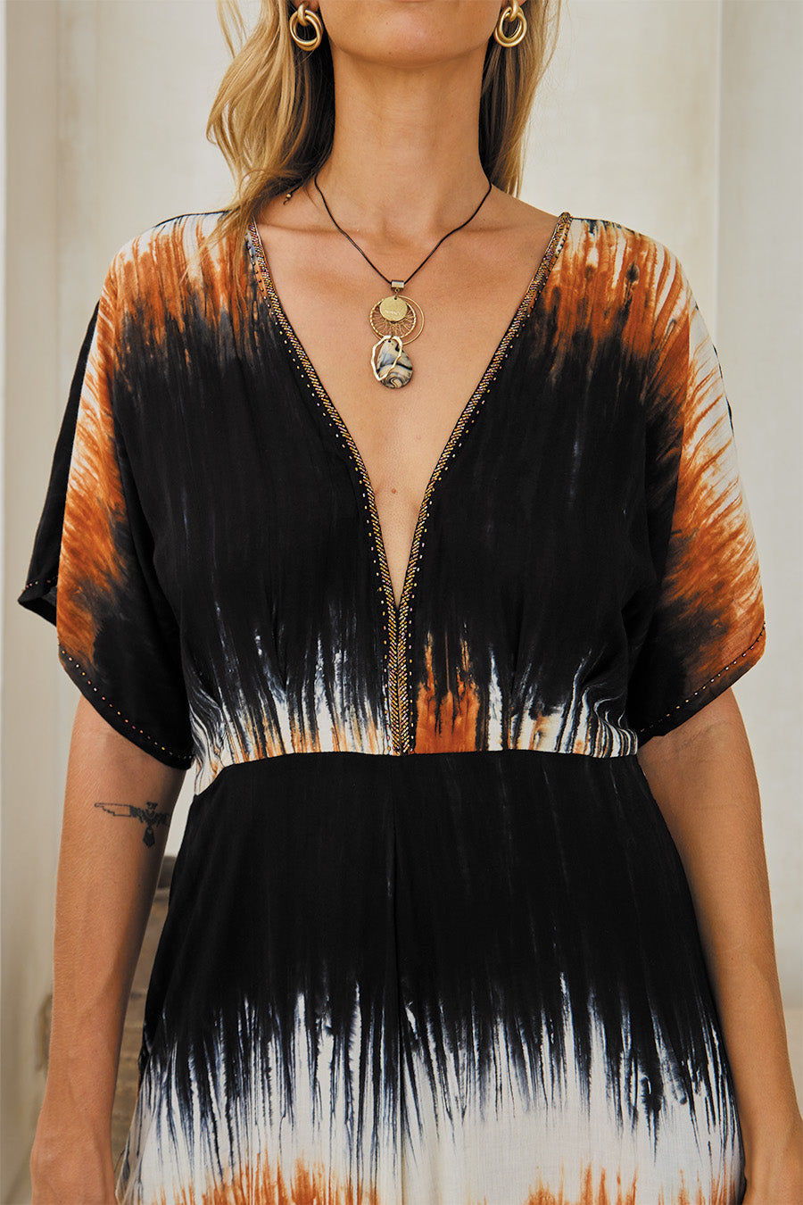 REGALIA LONG JUMPSUIT // COLOR BURST TIE DYE