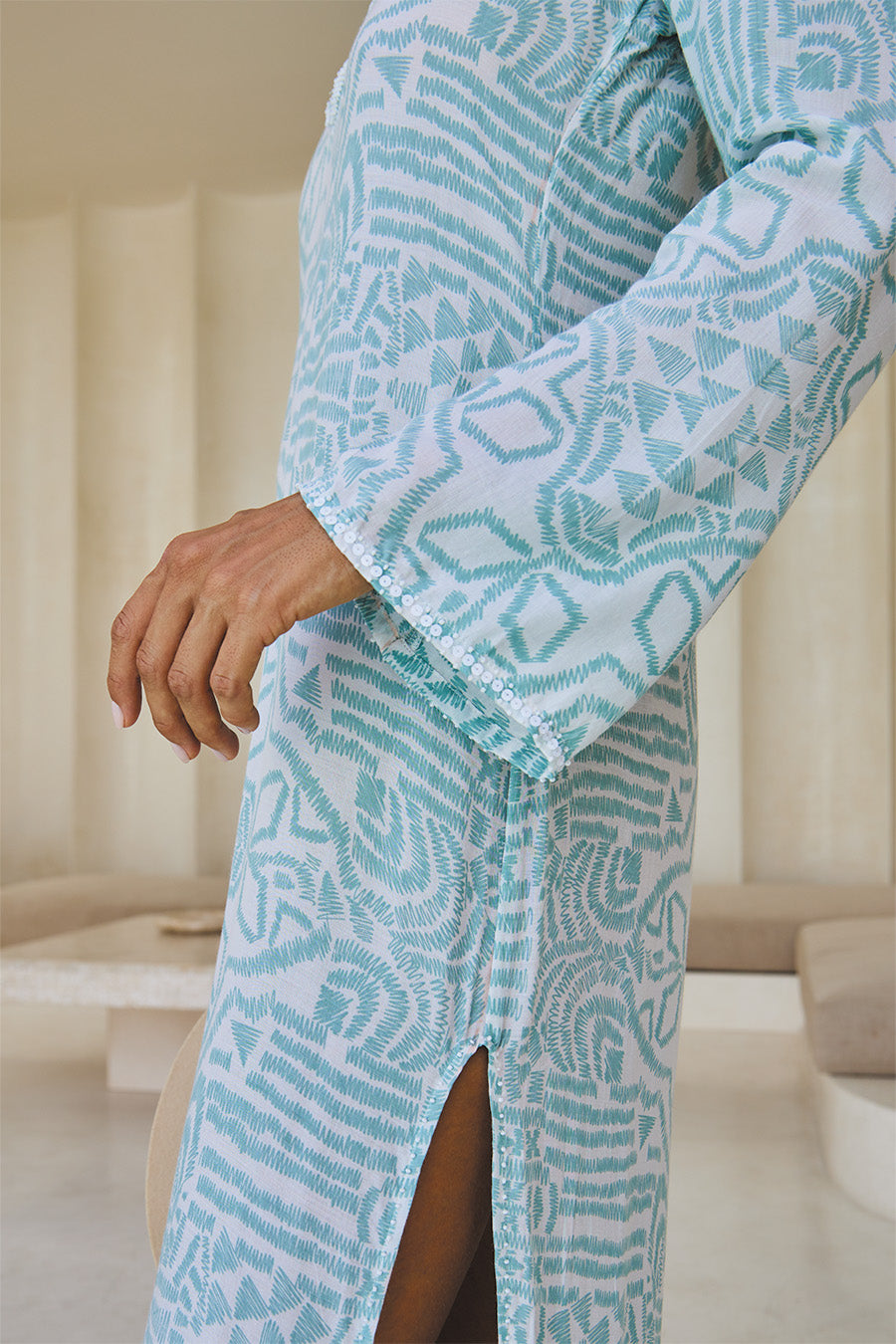 ZEPHYRA LONG KAFTAN // ETHNIC FUSION PRINT