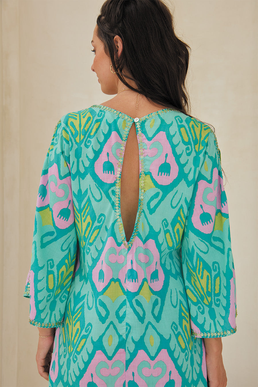 CELESTIA SHORT KAFTAN // KALEIDOSCOPIC PRINT