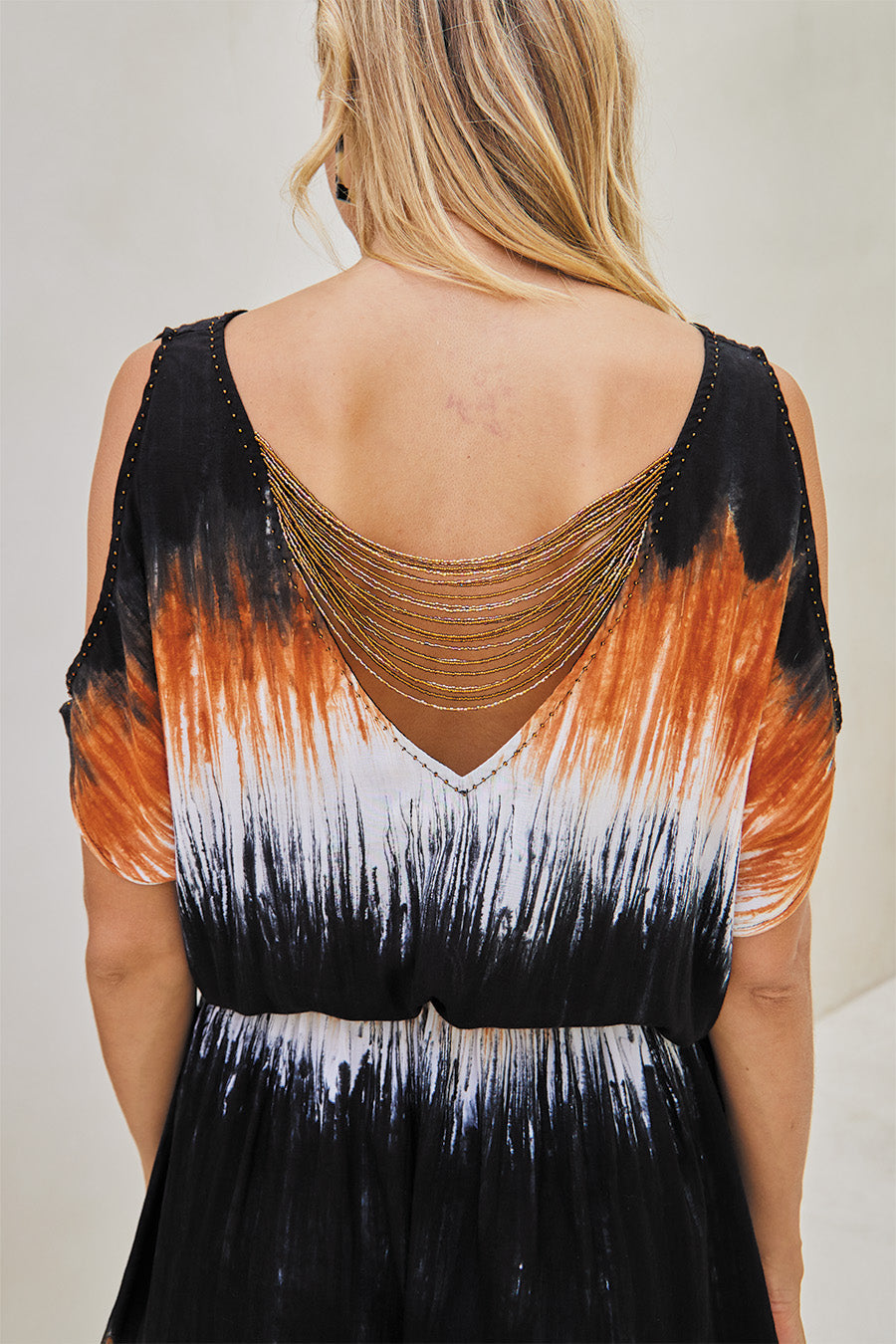 RENAISSANCE SHORT TUNIC // COLOR BURST TIE DYE