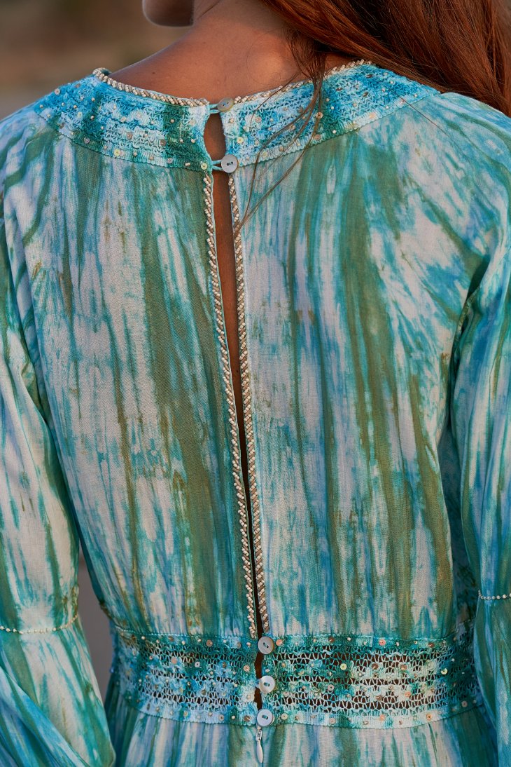 Cora Kaftan // Tanit Tie Dye - Green