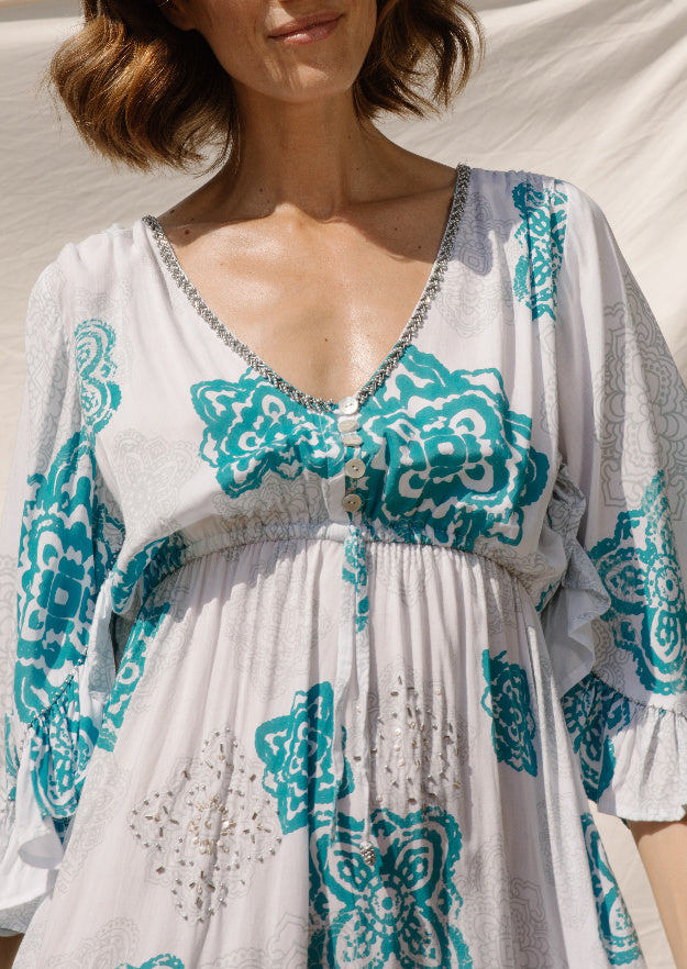 Jules Tunic Dress //  Georgette Print