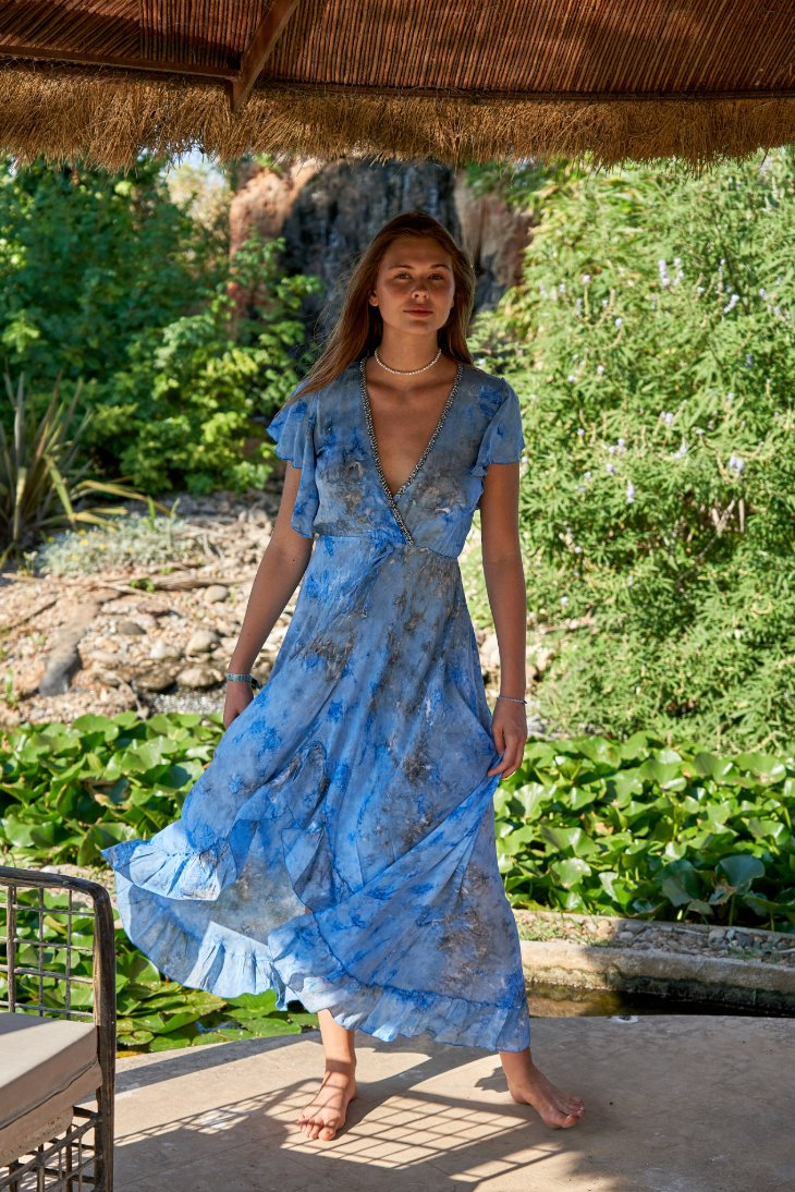 Rani Dress // Molí Tie Dye - Blue