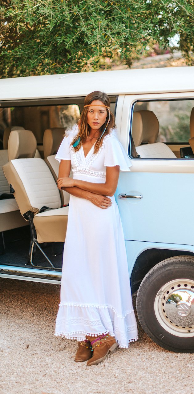 Vestido Largo Blanco - Carlette