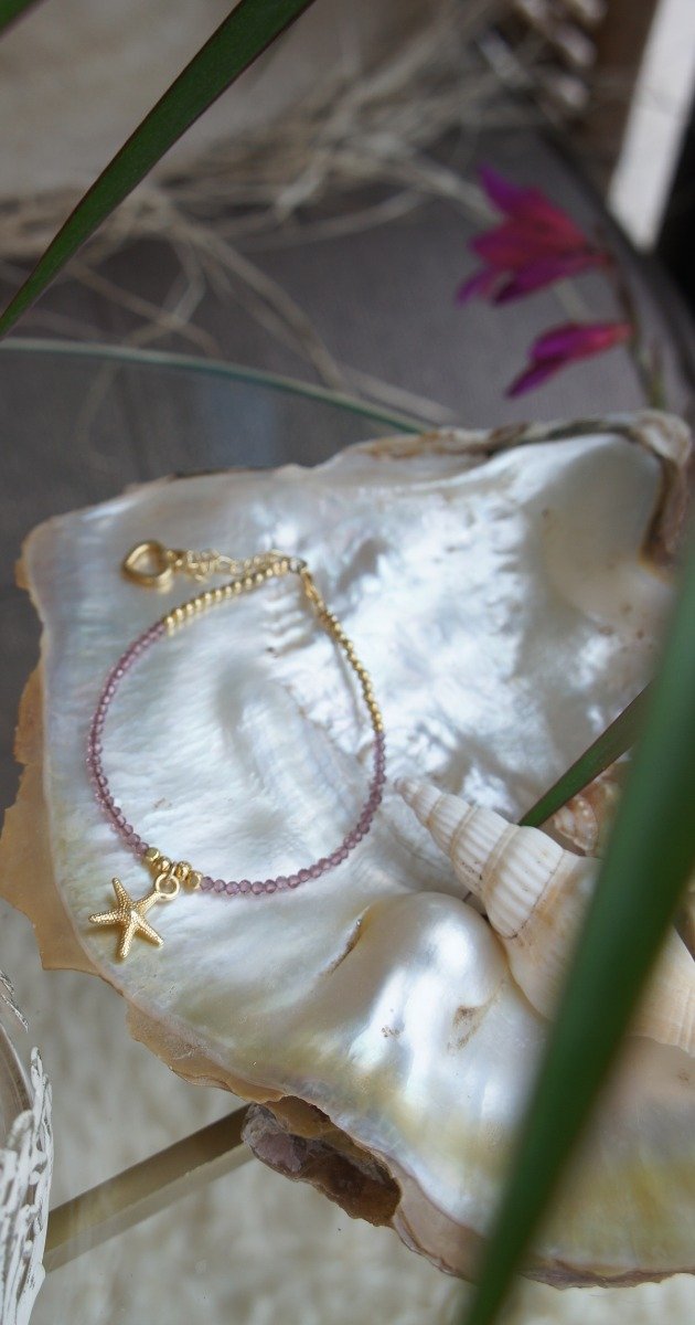 Amethist Bracelet With Starfish