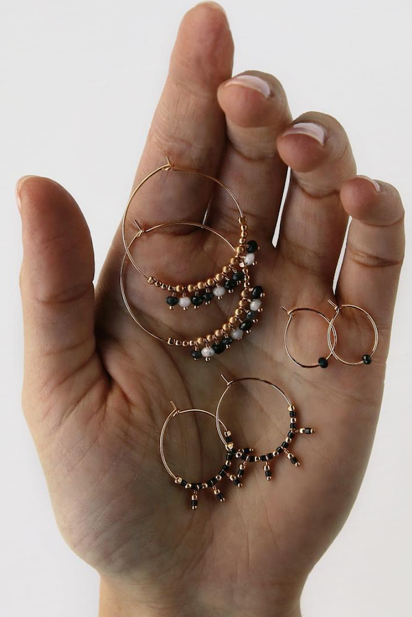 Crystal Mini Bead Earrings